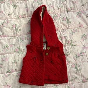 Carter's Red Quilted Hooded Vest for Kids
